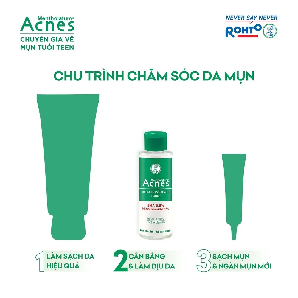 Nước Hoa Hồng Acnes Blemish Control Toner Hỗ Trợ Giảm Mụn Làm Dịu Da Cho Da Dầu Mụn 100ml 4