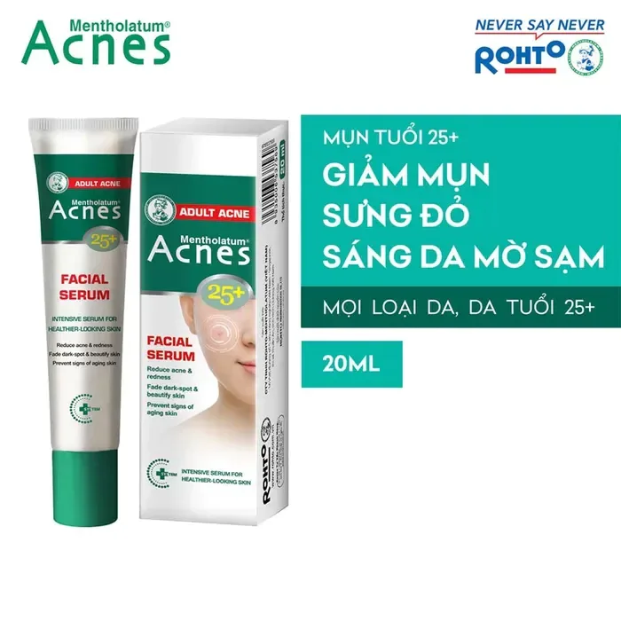 Serum Chấm Mụn Acnes 25+ Facial Serum Hỗ Trợ Giảm Mụn Làm Mờ Thâm Cho Da Mụn Tuổi Trưởng Thành 20ml 3