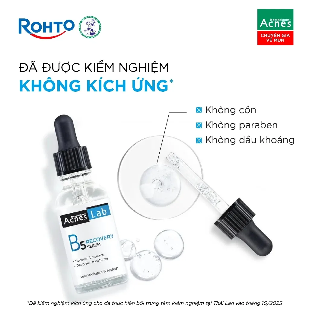 Serum Acnes Lab B5 Recovery Serum Dưỡng Ẩm Chuyên Sâu Làm Dịu Hỗ Trợ Phục Hồi Cho Da Mụn Da Nhạy Cảm 25ml 6