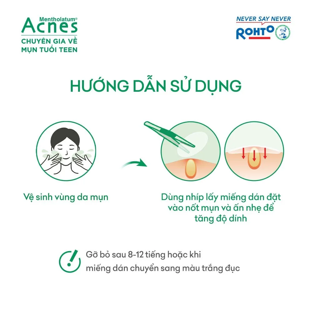 Miếng Dán Mụn Acnes Clear Patch Salicylic Acid Hỗ Trợ Giảm Mụn Sưng Đỏ Che Phủ Tự Nhiên 24 Miếng 4