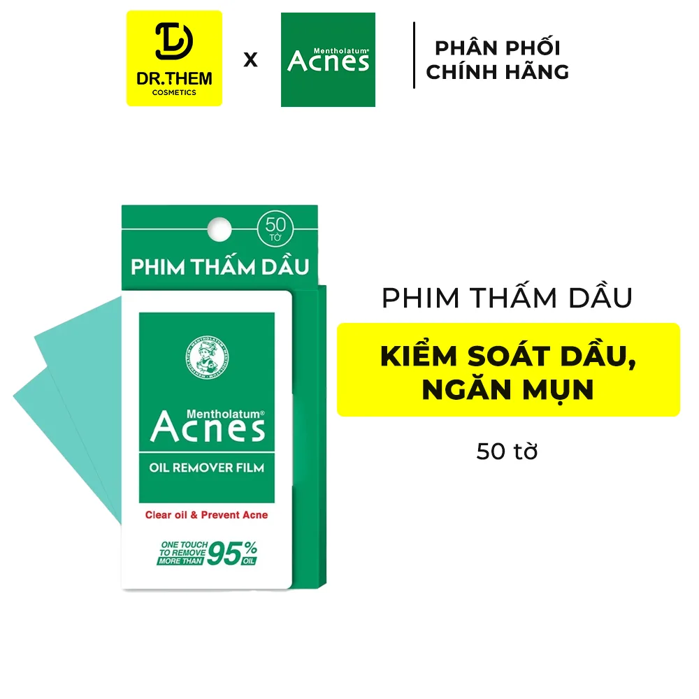Giấy Thấm Dầu Acnes Oil Remover Paper Kiểm Soát Nhờn Ngăn Ngừa Mụn Cho Da Dầu 50 Tờ 100 Tờ 3