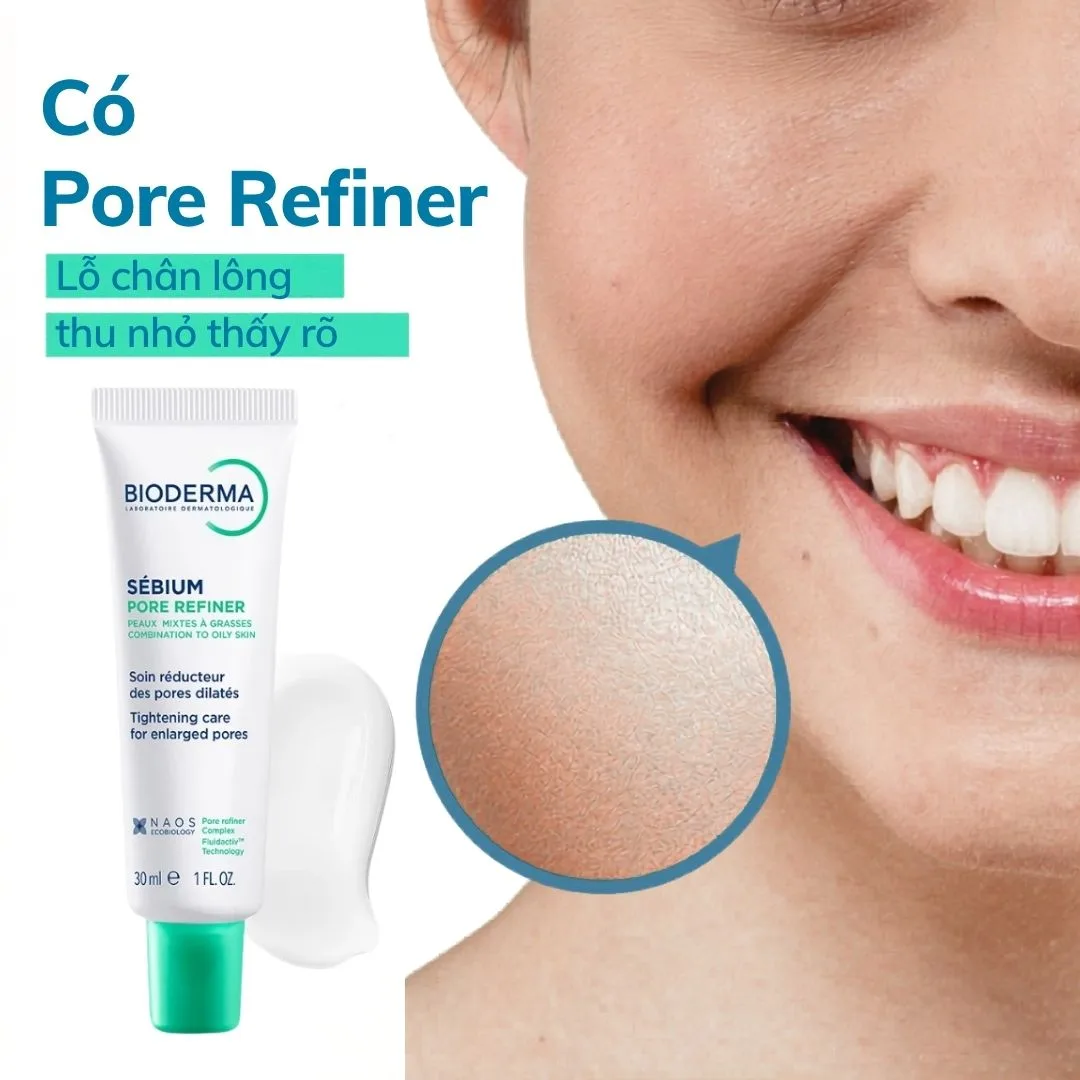 Kem Dưỡng Bioderma Sébium Pore Refiner Kiềm Dầu Hỗ Trợ Se Khít Lỗ Chân Lông Cho Da Hỗn Hợp Đến Da Dầu 30ml 3