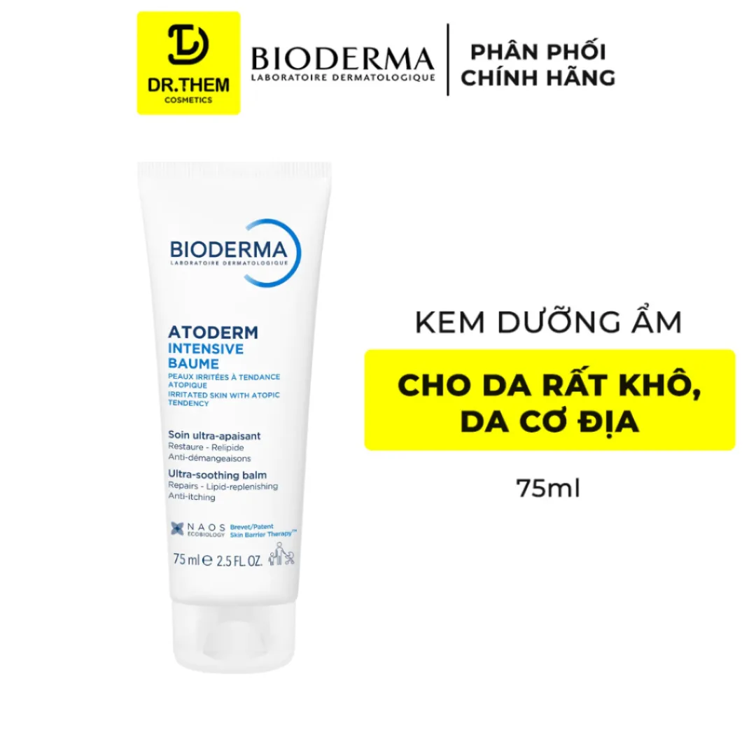 Kem Dưỡng Ẩm Bioderma Atoderm Intensive Baume Phục Hồi Làm Dịu Cho Da Khô Rất Khô 45ml 75ml 500ml