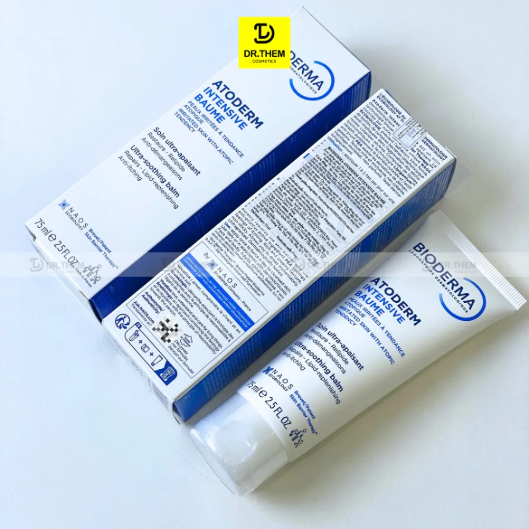 Kem Dưỡng Ẩm Bioderma Atoderm Intensive Baume Phục Hồi Làm Dịu Cho Da Khô Rất Khô 45ml 75ml 500ml 7