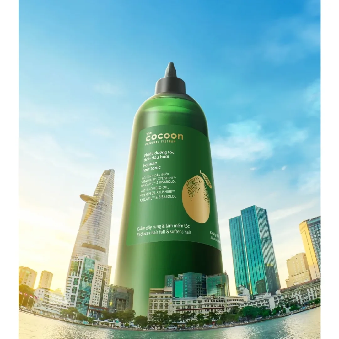 Nước Dưỡng Tóc Cocoon Pomelo Hair Tonic Tinh Dầu Bưởi Hỗ Trợ Giảm Rụng Tóc Cho Tóc Yếu Thưa Mỏng 310ml 3