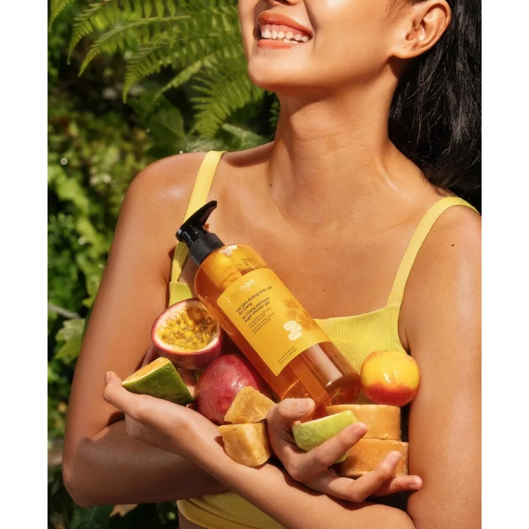 Gel Tắm Cocoon An Giang Palmyra Sugar Shower Gel Đường Thốt Nốt Làm Sạch Dịu Nhẹ Dưỡng Ẩm Mềm Mịn Da 500ml 3