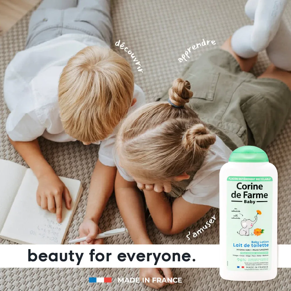 Lotion Làm Sạch Dịu Nhẹ Cho Bé Corine De Farme Baby Lotion Làm Dịu Dưỡng Ẩm Cho Da Nhạy Cảm 250ml 3