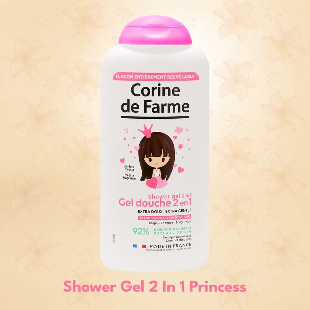 Gel Tắm Gội 2 In 1 Cho Bé Corine De Farme Princess Shower Gel Làm Sạch Dịu Nhẹ Hương Hoa Lan Nam Phi 300ml 4