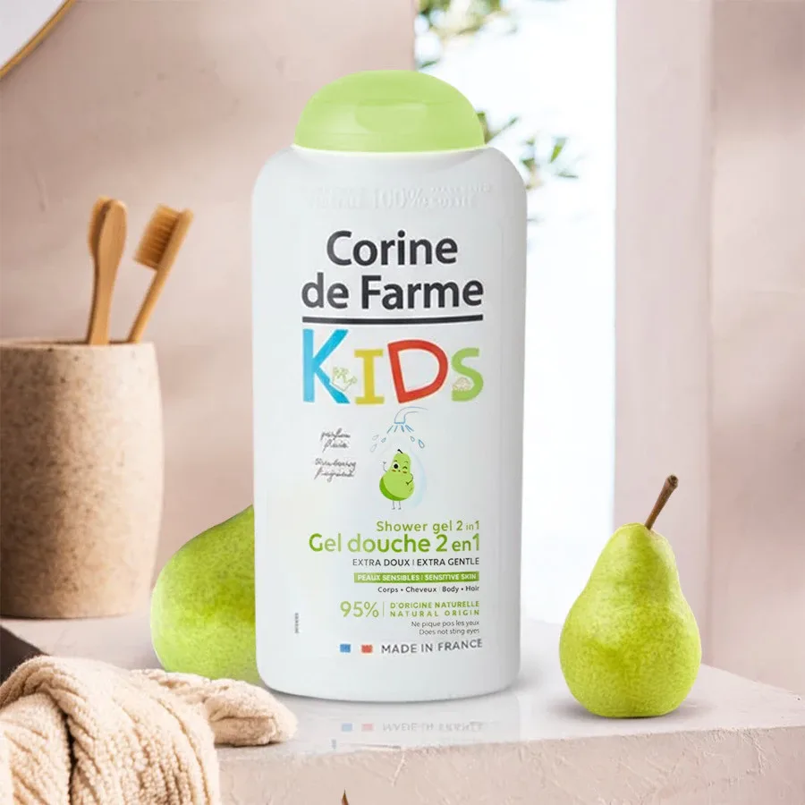 Gel Tắm Gội 2 In 1 Cho Bé Corine De Farme Pear Hương Quả Lê Làm Sạch Dịu Nhẹ Không Cay Mắt Cho Da Nhạy Cảm 300ml 5