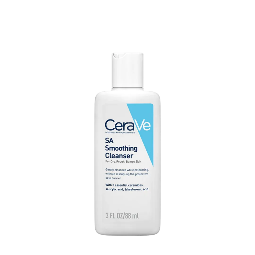 Sữa Rửa Mặt CeraVe SA Smoothing Cleanser BHA Tẩy Tế Bào Chết Hỗ Trợ Giảm Mụn Ẩn Cho Da Sần Sùi 88ml/236ml/473ml 5