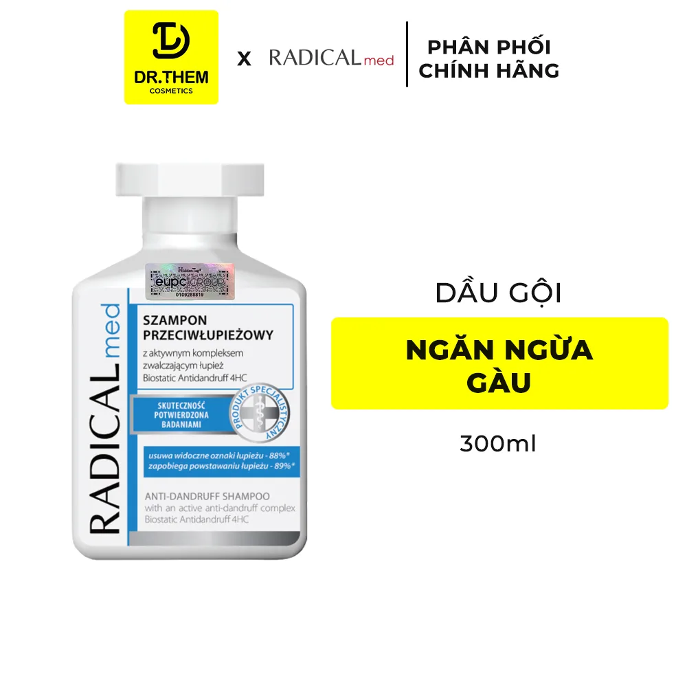 Dầu Gội Farmona Radical Med Anti Dandruff Shampoo Hỗ Trợ Giảm Gàu Làm Dịu Da Đầu 100ml 300ml 8