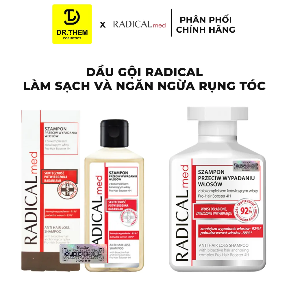 Dầu Gội Farmona Radical Med Anti Hair Loss Shampoo Hỗ Trợ Giảm Rụng Tóc Chắc Khỏe Tóc 100ml 300ml 2