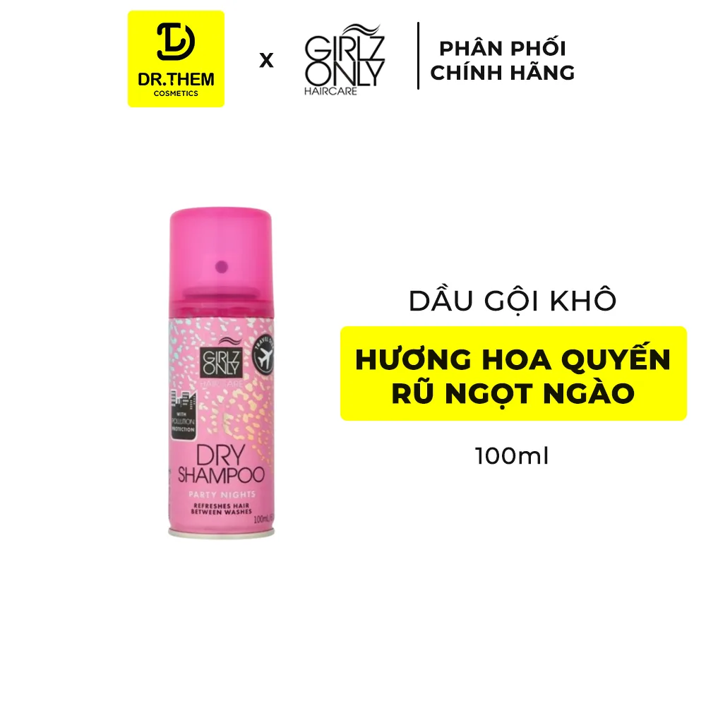 Dầu Gội Khô Girlz Only Dry Shampoo Hấp Thụ Dầu Thừa Làm Sạch Tức Thì Lưu Hương Cho Mọi Loại Tóc 100ml/200ml 7