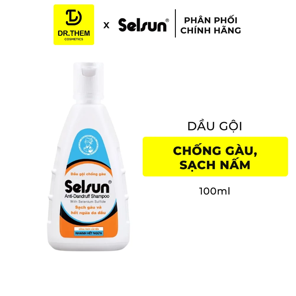 Dầu Gội Selsun 1% Selenium Sulfide Anti Dandruff Shampoo Hỗ Trợ Giảm Gàu Giảm Ngứa Da Đầu 50ml 100ml 250ml 8