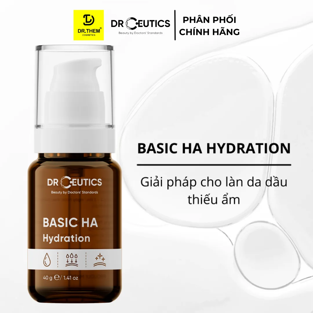 Tinh Chất DrCeutics Basic HA Hydration Serum Cấp Ẩm Sâu Cân Bằng Dầu Nhờn Cho Làn Da Dầu Mụn 40g 5