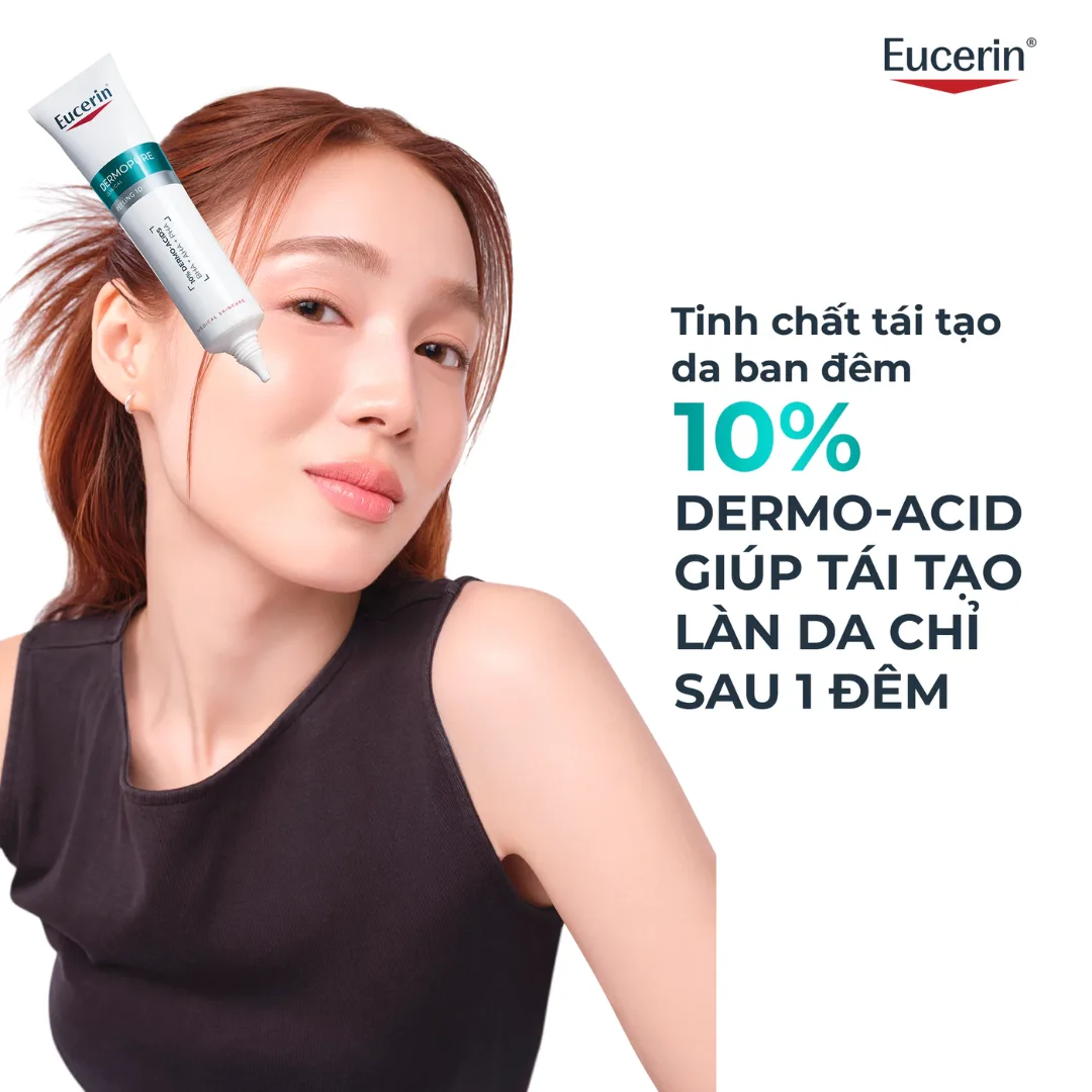 Tinh Chất Eucerin DermoPure Clinical Peeling 10 AHA BHA PHA Hỗ Trợ Giảm Mụn Kiềm Nhờn Cho Da Dầu Mụn 40ml 3