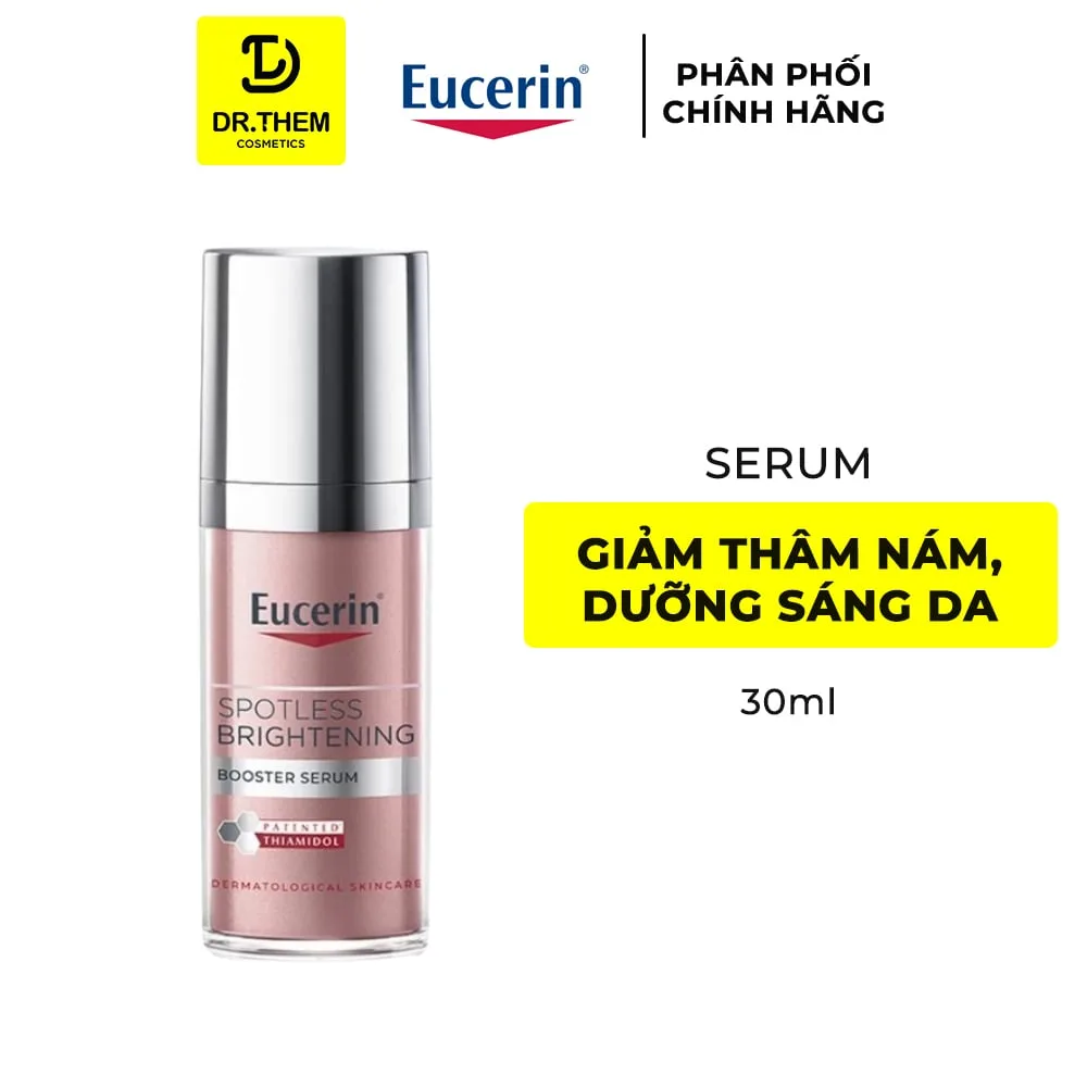 Tinh Chất Eucerin Spotless Brightening Booster Serum Thiamidol Dưỡng Sáng Da Hỗ Trợ Mờ Thâm Nám 30ml