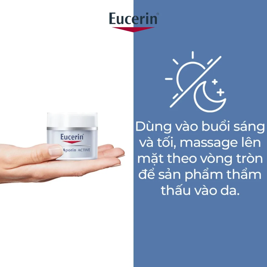 Kem Dưỡng Ẩm Eucerin Ultrasensitive Aquaporin Nourishing Gel Cream Cấp Ẩm 24H Cho Da Thường Đến Hỗn Hợp 50ml 3