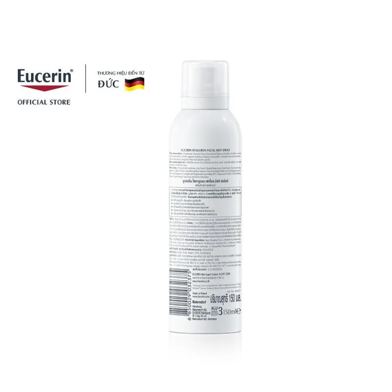 Xịt Khoáng Eucerin Hyaluron Mist Spray Cấp Ẩm Làm Dịu Da Hỗ Trợ Ngăn Ngừa Lão Hóa Cho Da Nhạy Cảm 50ml/150ml 4