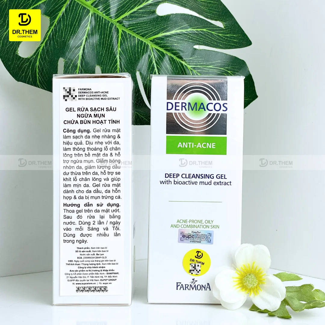 Sữa Rửa Mặt Farmona Dermacos Anti Acne Deep Cleansing Gel Làm Sạch Sâu Hỗ Trợ Giảm Mụn Cho Da Dầu 150ml 7