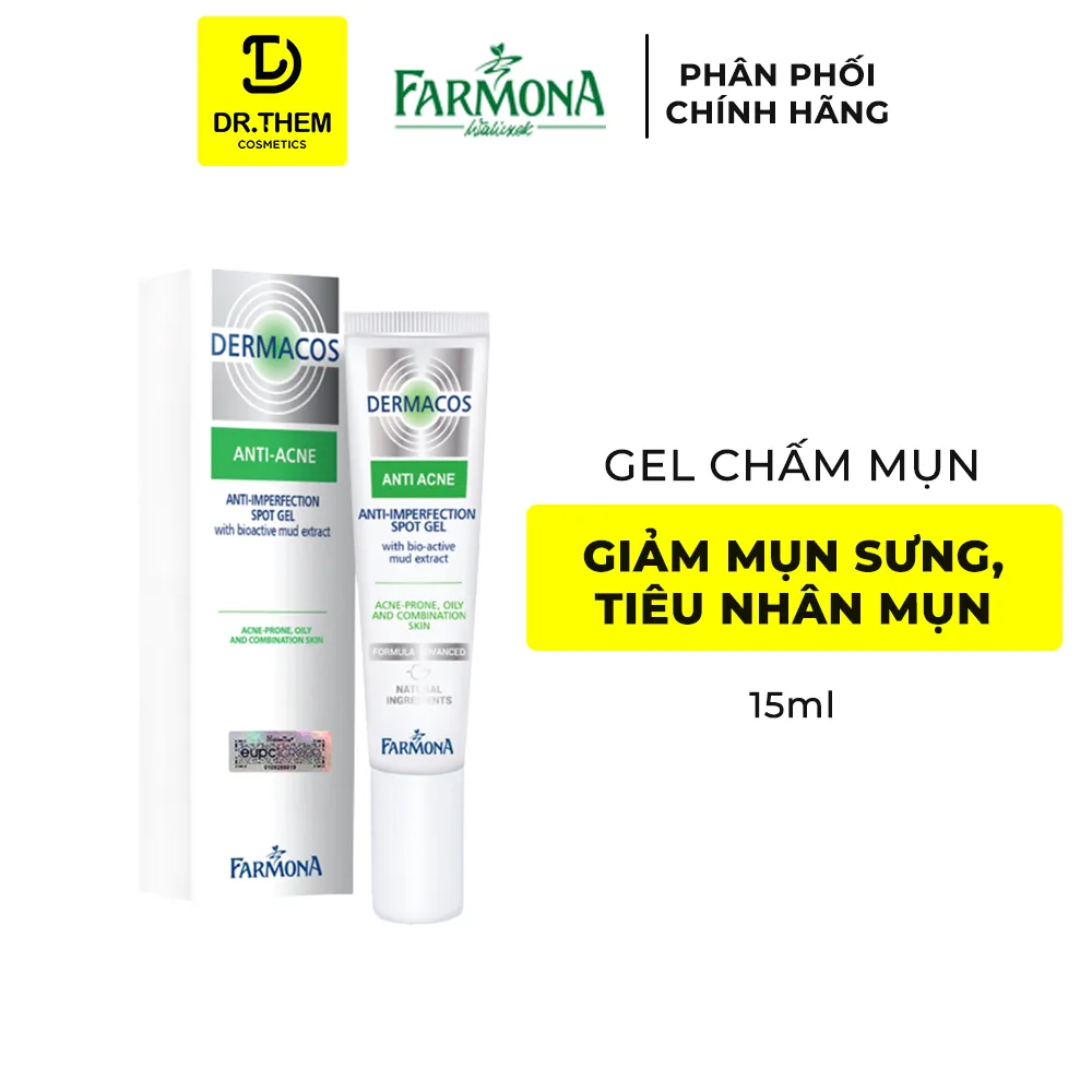 Gel Chấm Mụn Farmona Dermacos Anti Acne Imperfection Spot Gel Chứa Bùn Hoạt Tính Hỗ Trợ Giảm Mụn 15ml 2