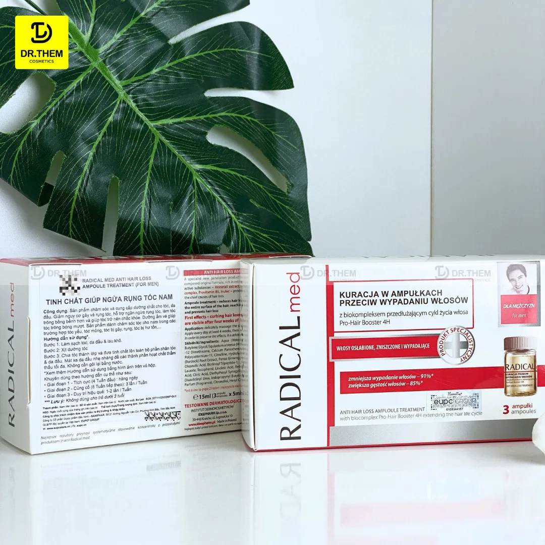 Tinh Chất Farmona Radical Med Anti Hair Loss Ampoule Treatment Hỗ Trợ Giảm Rụng Tóc Cho Nam 3x5ml 7