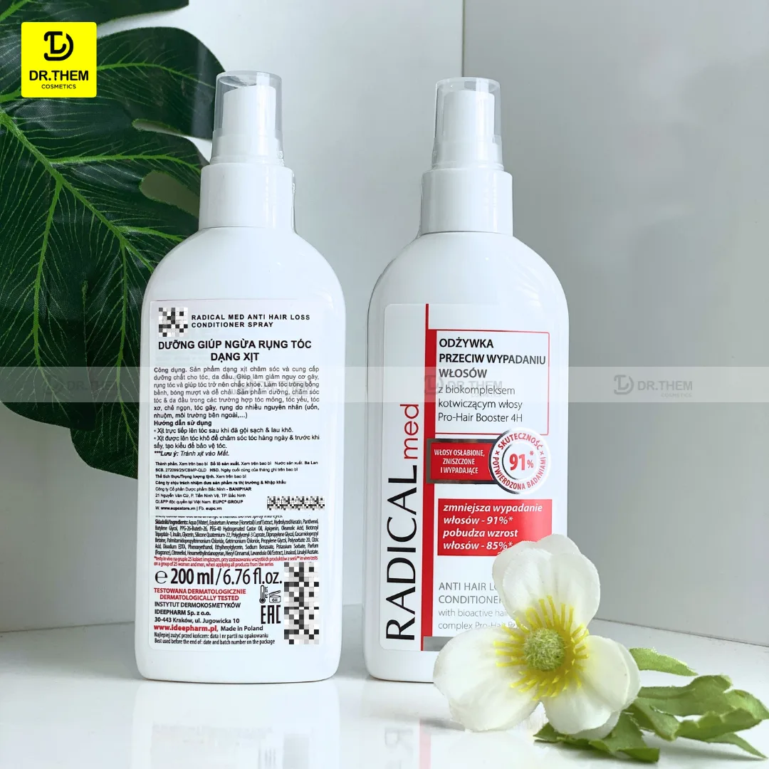 Xịt Dưỡng Tóc Farmona Radical Med Anti Hair Loss Conditioner Spray Hỗ Trợ Giảm Rụng Tóc Chắc Khỏe 200ml 7