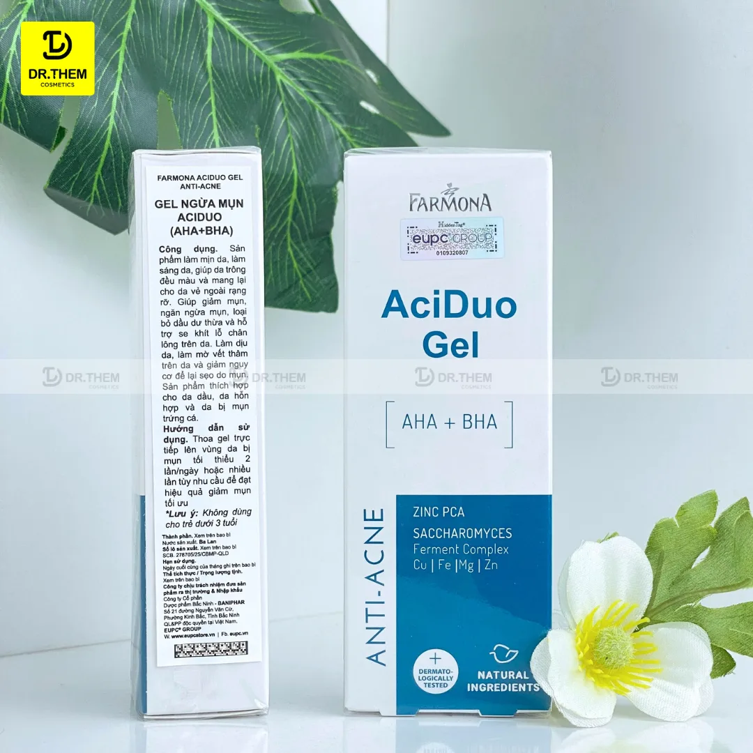 Gel Chấm Mụn Farmona AciDuo AHA BHA Zinc Hỗ Trợ Giảm Mụn Trứng Cá Làm Sạch Lỗ Chân Lông Cho Da Dầu 15ml 7