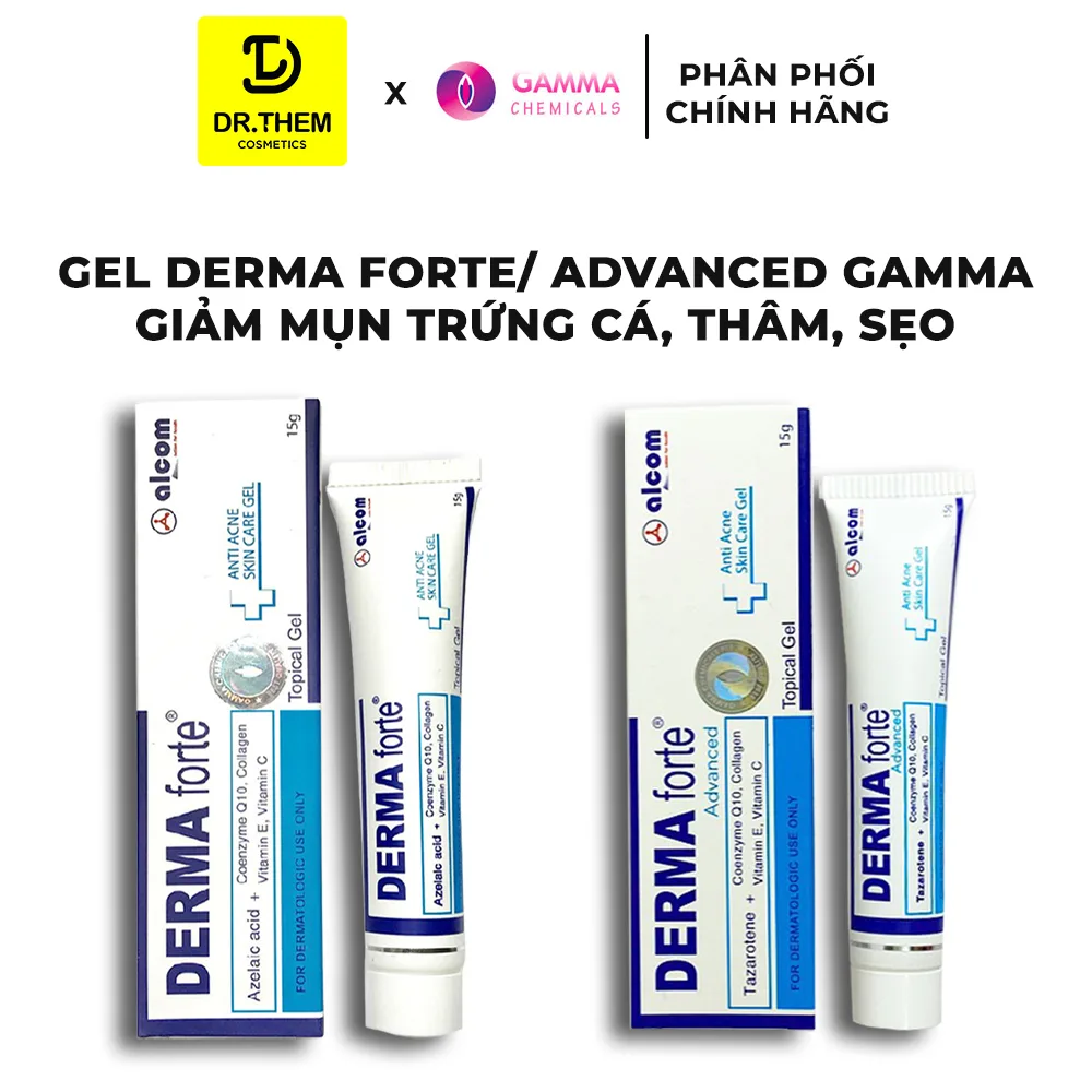 Gel Giảm Mụn Alcom Derma Forte Bản Thường Azelaic Acid Và Bản Advanced Tazarotene Hỗ Trợ Giảm Mụn Mờ Thâm 15g 7
