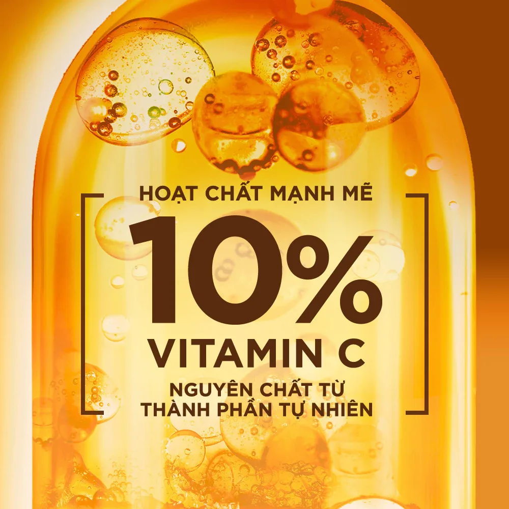 Serum Garnier Bright Complete 10% Pure Vitamin C Night Serum Dưỡng Sáng Da Hỗ Trợ Mờ Thâm Ban Đêm 30ml 3