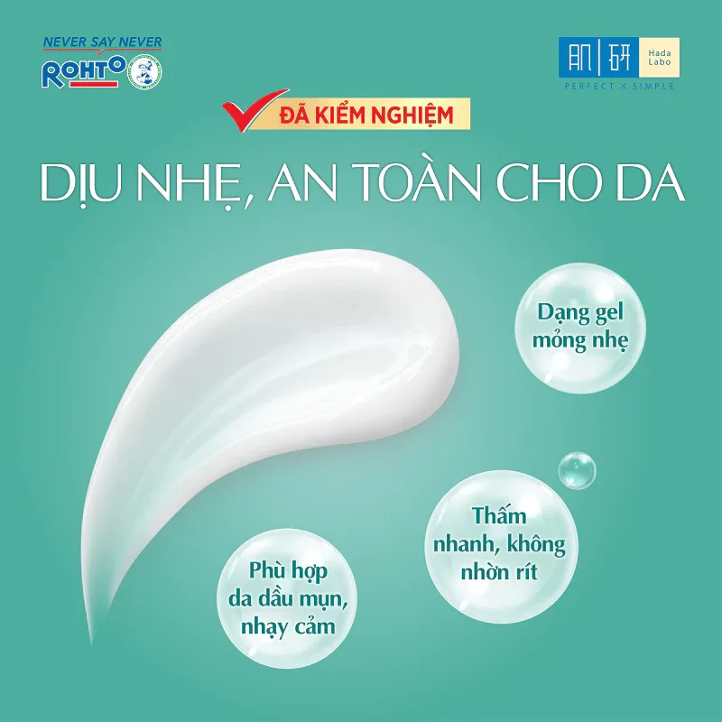 Gel Dưỡng Ẩm Hada Labo Acne Care Calming Gel Cream Ngừa Mụn Làm Dịu Cấp Ẩm Cho Da Mụn Da Nhạy Cảm 50g 5