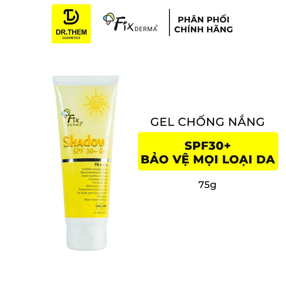 Kem Chống Nắng Fixderma Shadow Cream SPF30+ SPF50+ PA+++ Bảo Vệ Da Phổ Rộng Cho Mọi Loại Da 75g 4