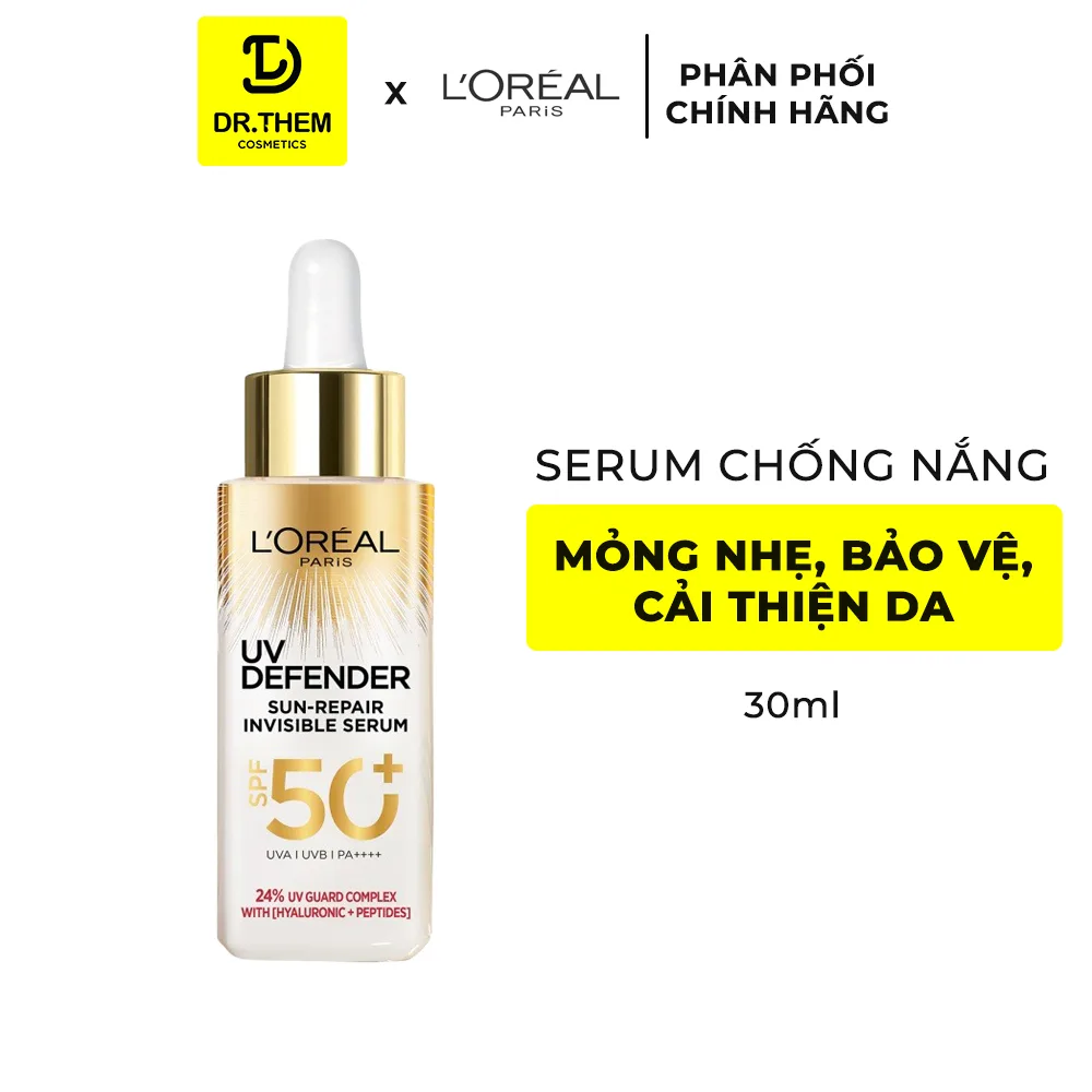 Kem Chống Nắng L'Oreal Paris UV Defender SPF50+ PA++++ Bảo Vệ Da Kiềm Dầu Mỏng Nhẹ Không Vệt Trắng 30ml/50ml 8