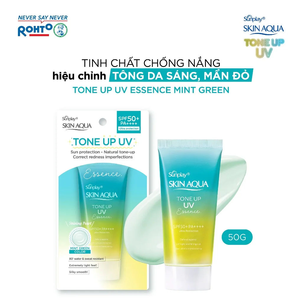 Kem Chống Nắng Sunplay Skin Aqua Tone Up UV SPF50+ PA++++ Hiệu Chỉnh Sắc Da Nâng Tông Kiềm Dầu 50g 50ml 6