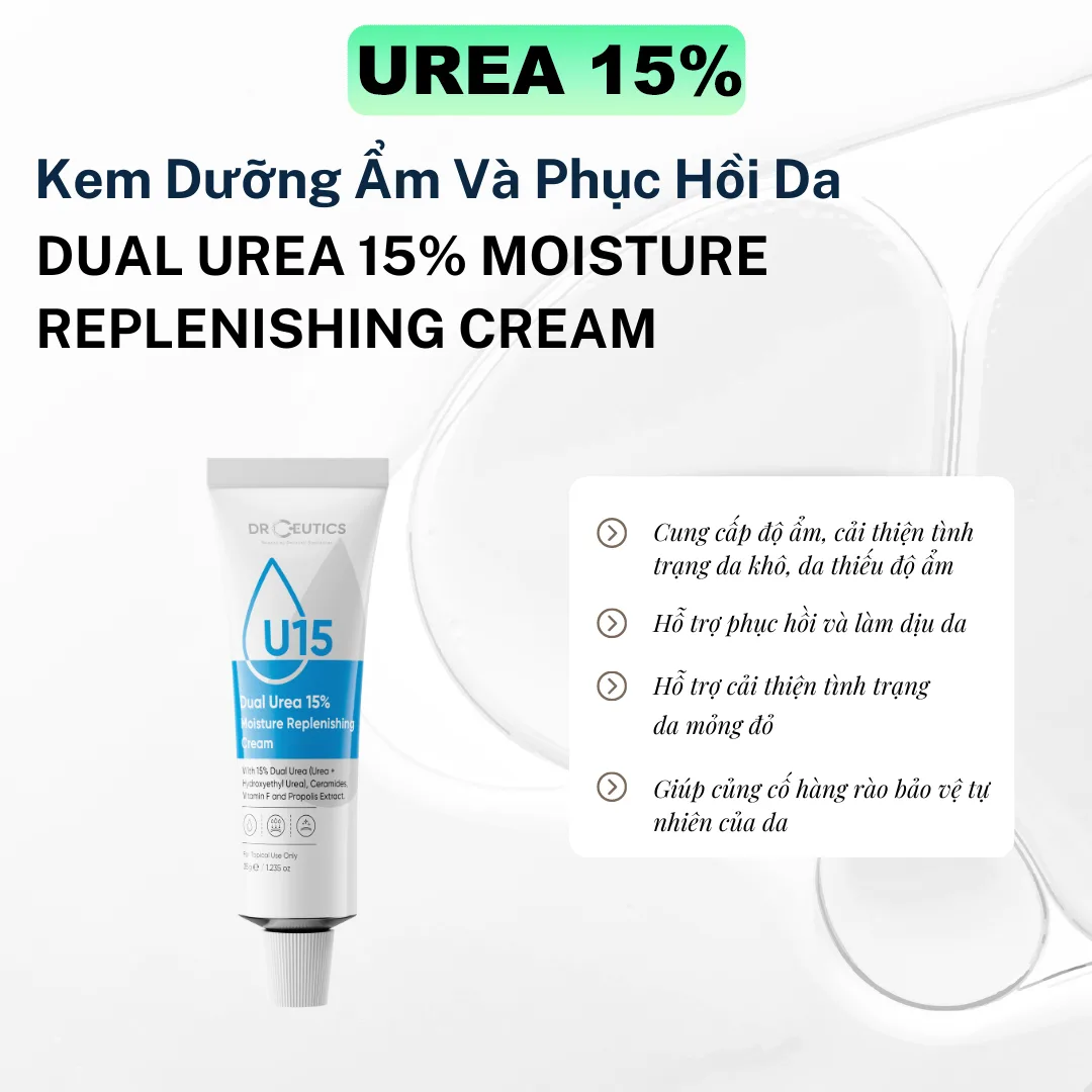 Kem Dưỡng Ẩm DrCeutics Dual Urea 5% 10% 15% Hỗ Trợ Phục Hồi Củng Cố Hàng Rào Bảo Vệ Da 35g/50g 8