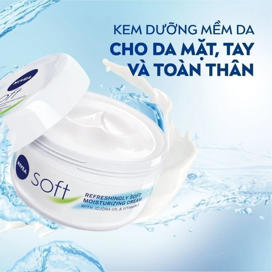 Kem Dưỡng Ẩm Nivea Creme Và Soft Creme Dưỡng Ẩm Chuyên Sâu Làm Mềm Bảo Vệ Da Khô Nứt Nẻ 60ml/200ml 5