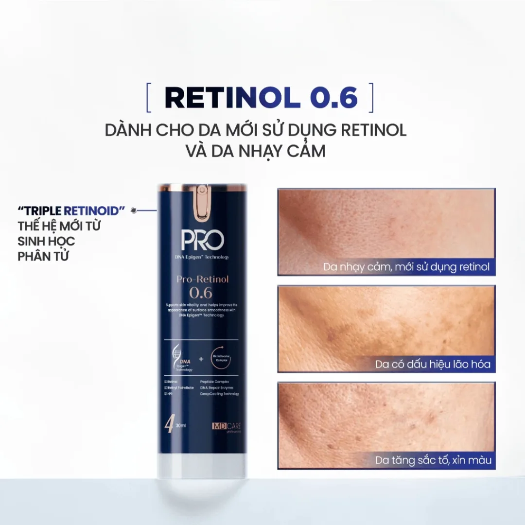 Kem Dưỡng Đêm MD Care Pro Retinol Hỗ Trợ Làm Sáng Da Cải Thiện Nếp Nhăn Và Dấu Hiệu Lão Hóa 30ml 4