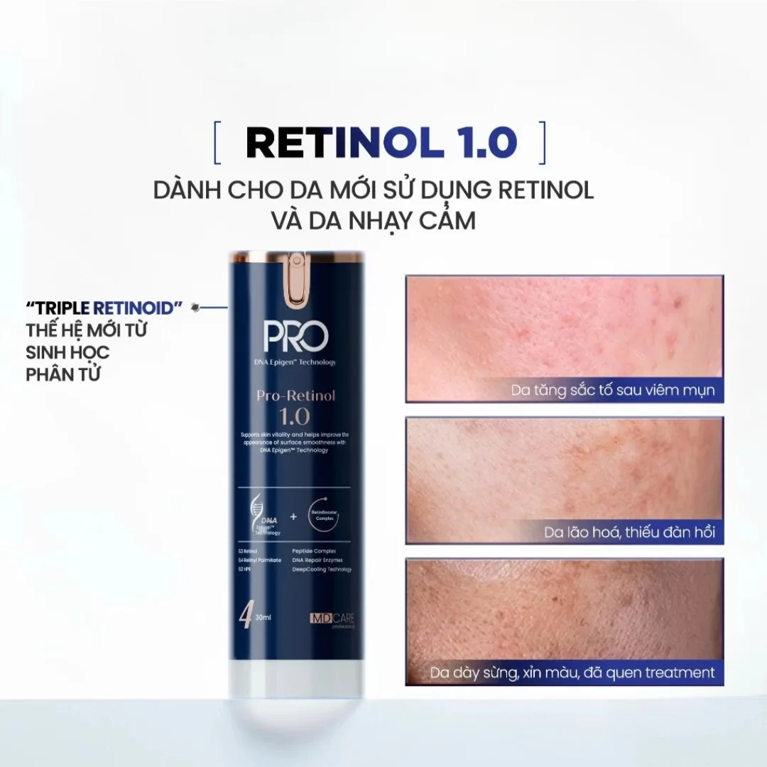 Kem Dưỡng Đêm MD Care Pro Retinol Hỗ Trợ Làm Sáng Da Cải Thiện Nếp Nhăn Và Dấu Hiệu Lão Hóa 30ml 8