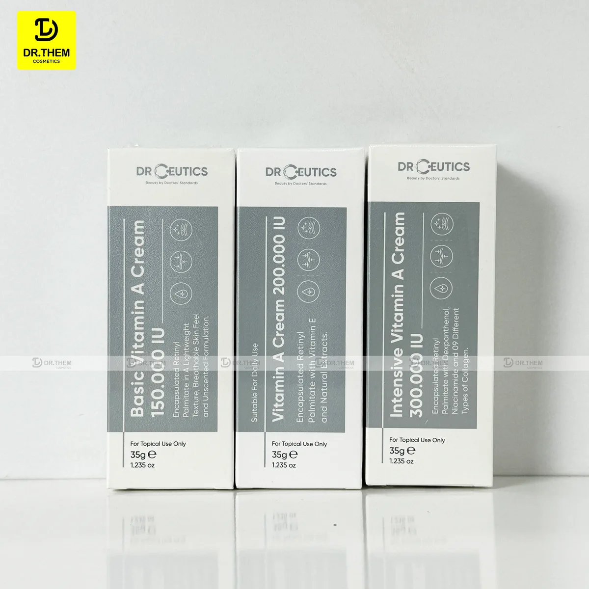 Kem Dưỡng DrCeutics Vitamin A Retinyl Palmitate Hỗ Trợ Trẻ Hóa Căng Mịn Da Cho Mọi Loại Da 35g 6