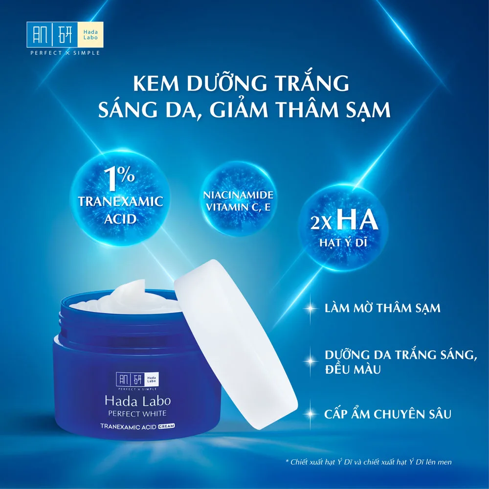 Kem Dưỡng Hada Labo Advanced Nourish Perfect White Pro Aging Acne Care Dưỡng Ẩm Sáng Da Cho Mọi Loại Da 50g 3