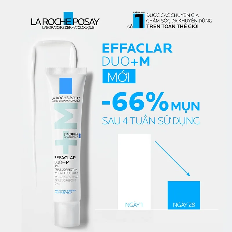 Kem Dưỡng La Roche-Posay Effaclar Duo+ M Hỗ Trợ Giảm Mụn Giảm Thâm Kiềm Dầu Cho Da Dầu Mụn 7.5ml/40ml 5
