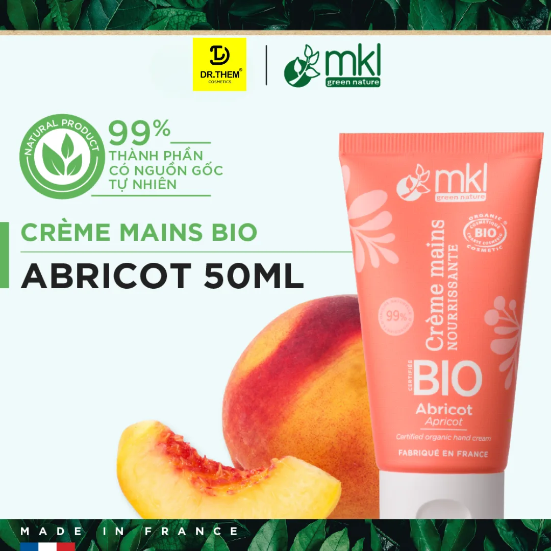 Kem Dưỡng Tay Và Móng Hữu Cơ MKL Green Nature Hand Cream Ecocert Dưỡng Ẩm Mềm Mịn Không Nhờn Rít 50ml 2