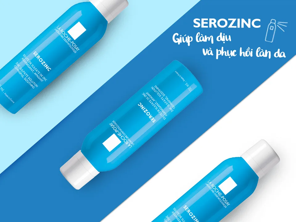 Xịt Khoáng La Roche Posay Serozinc Zinc Sulfate Solution Làm Sạch Và Dịu Da Cho Da Dầu Mụn 150ml 2
