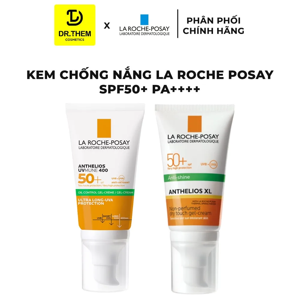 Kem Chống Nắng La Roche-Posay Anthelios UV Mune 400 Oil Control Gel-Cream SPF50+ PA++++ Nâng Tone Kiềm Dầu Cho Da Dầu 50ml