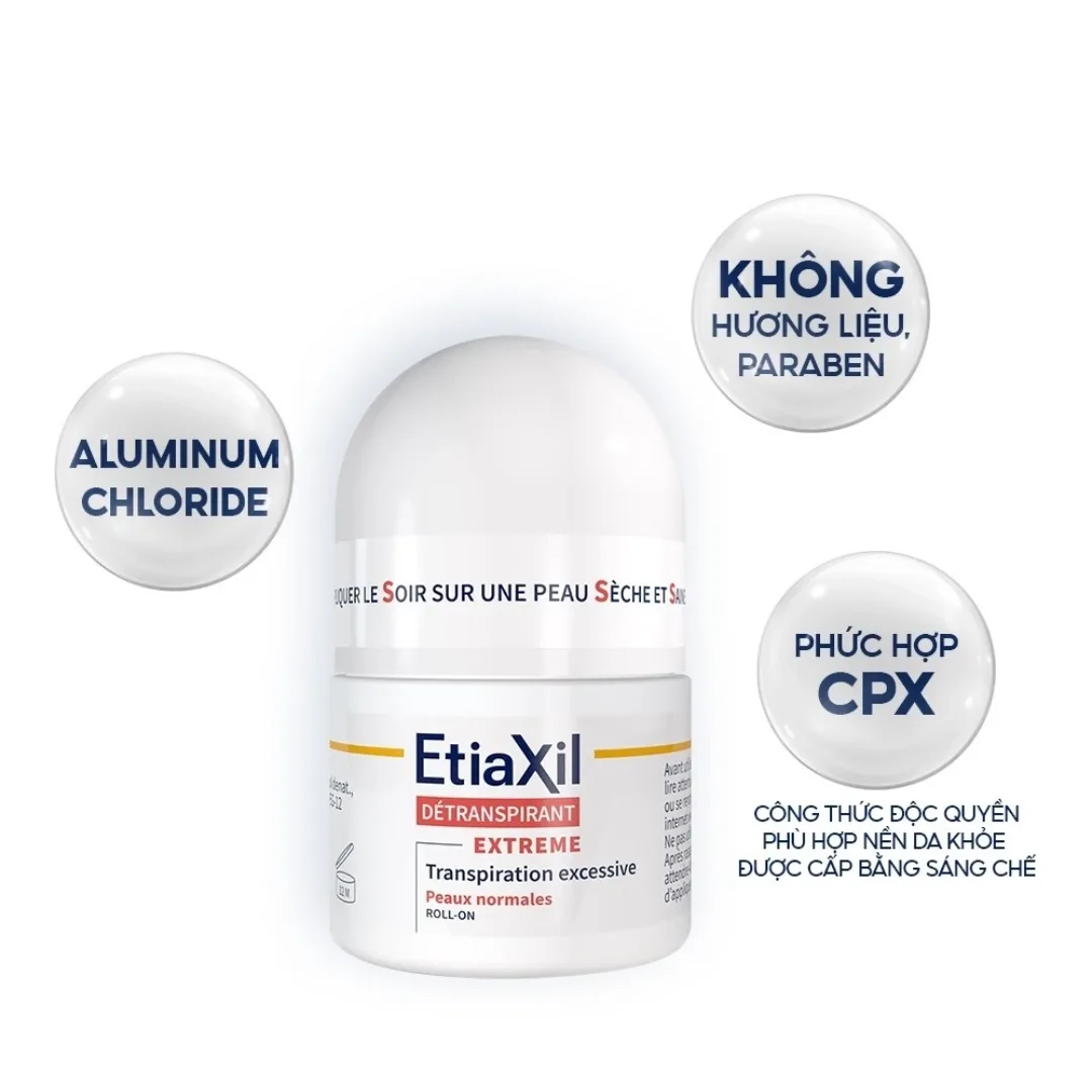 Lăn Khử Mùi Etiaxil Ngăn Mồ Hôi Chuyên Sâu Hiệu Quả 3 Đến 5 Ngày Cho Da Nhạy Cảm Và Da Thường 15ml/50ml 5