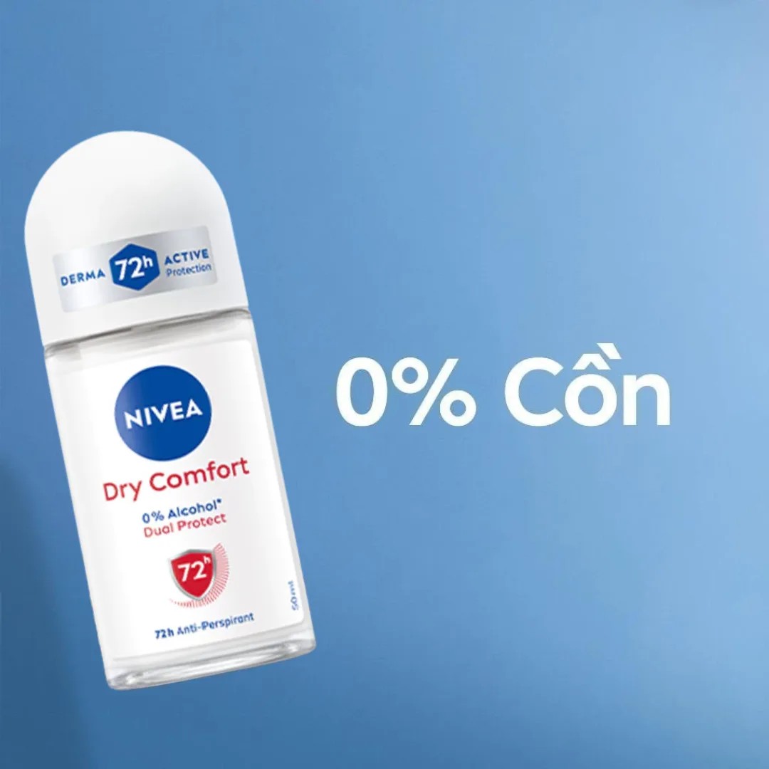 Lăn Khử Mùi Nivea Extra Bright Smooth Và Dry Comfort Ngăn Mồ Hôi 72 Giờ Dưỡng Sáng Vùng Da Dưới Cánh Tay 50ml 4