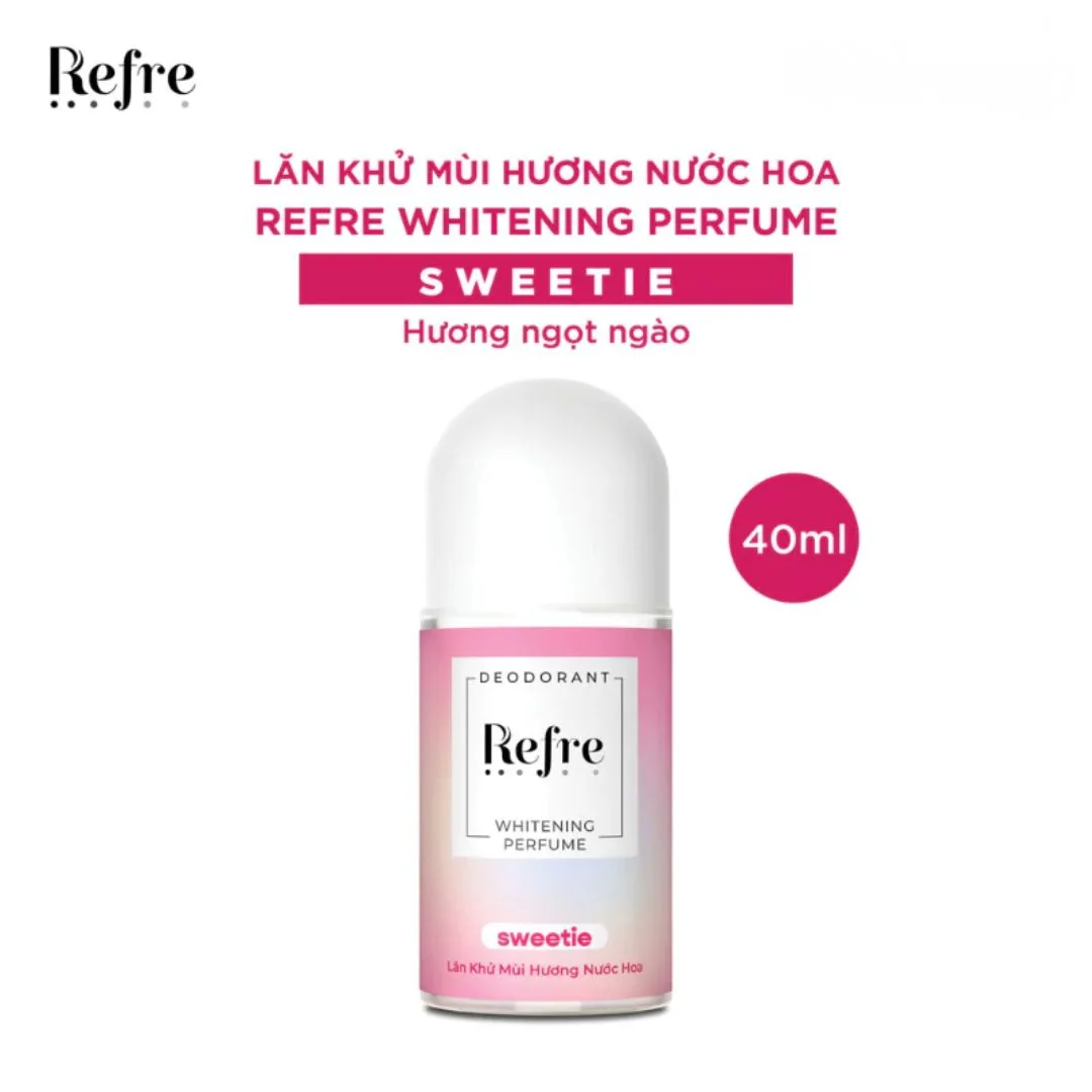 Lăn Khử Mùi Refre Whitening Perfume Hương Nước Hoa Khử Mùi Giảm Tiết Mồ Hôi Dưỡng Sáng Vùng Da Dưới Cánh Tay 40ml 5