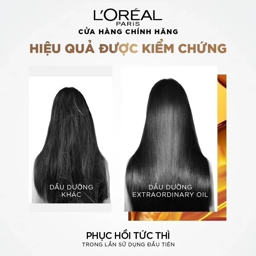 Dầu Dưỡng Tóc L Oreal Paris Elseve Extraordinary Oil Serum Tinh Dầu Hoa Tự Nhiên Phục Hồi Tóc Khô Xơ 100ml 3