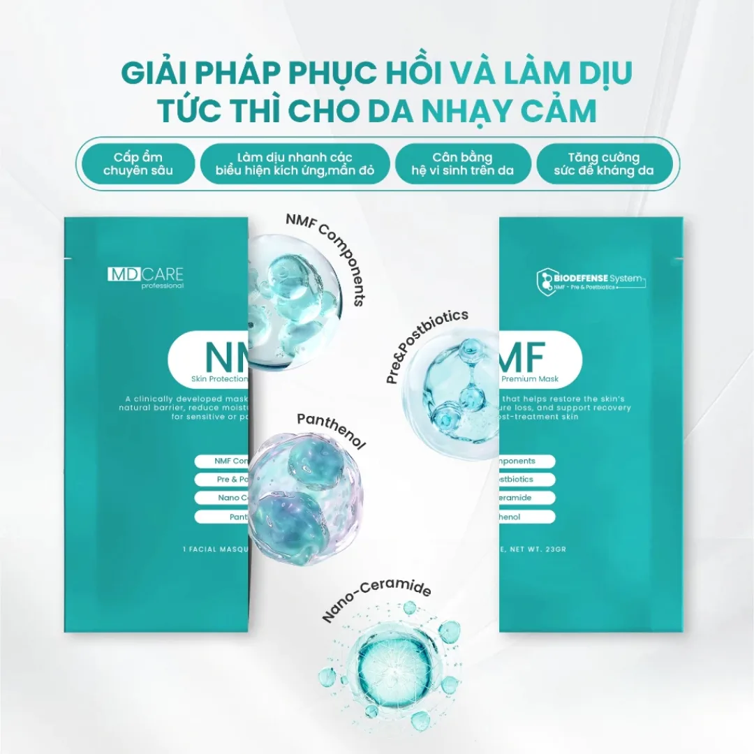 Combo 5 Miếng Mặt Nạ MD Care NMF Skin Protection Premium Mask Cấp Ẩm Cân Bằng Hỗ Trợ Phục Hồi Da 6
