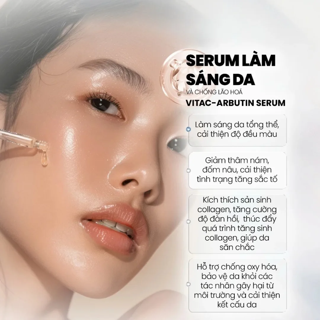 Serum MD Care VitaC Arbutin Whitening Advanced Formula Hỗ Trợ Làm Sáng Da Mờ Thâm Chống Lão Hóa 30ml 3